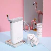 라벨프린터 매직기기 이름스티커 스위치 스티커지 수동 기두드리는 레이블 인쇄기 신발상자 작은사이즈 가격 감열 센스 오토, T11-M47-체리블라썸 12x40160장, C01-공식모델