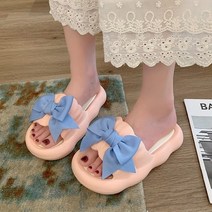 구름슬리퍼 슬립 온 슬리퍼 여성 새로운 여름 겉옷 우유 후후 귀여운 활 플립 플롭 플랫폼 샌들