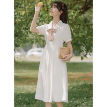 H라인 랩원피스 빅사이즈 30대 사무실 여자 8월 편한 A라인 셔츠원피스 졸업앨범