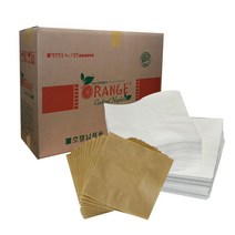 고급 칵테일냅킨 무지 4000매 갈색 흰색, 2. 갈색지, 2. 갈색지