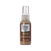Plaid 갤러리 스테인 글라스 펜 2oz 색상선택 글라스 데코 스테인글라스 물감, 5 Frost Root Beer