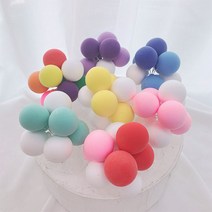 풍선다발 파티토퍼 /생일파티 케이크픽 케이크꾸미기 케이크장식 파티초 파티용품 파티소품 홈파티 생일꾸미기 장식 기념일 베이비샤워 브라이덜샤워, 퍼플