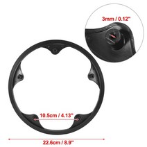 스프라켓 자전거 x autohaux 크랭크 셋 보호 커버 크랭크 체인 휠 링 가드 프로텍터 스프로킷 링 40t42t 46t 48t 52t45 구멍, 52t 10.5cm 5홀