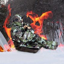 고르고 밀리터리 캠핑 입는 침낭 전신 패딩