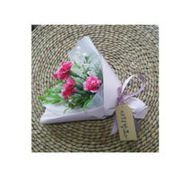 Fondant Flower 미니조화꽃다발 납골당 미니꽃다발 미니미니 꽃다발, 핑크카네이션