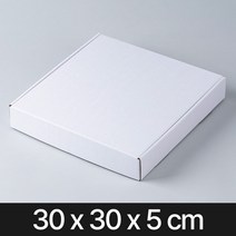 일체형 선물상자 화이트(30x30x5)포장 박스 싸바리 골판지 택배 답례품 낱장 G형, 26P7_일체형 화이트/034 (30x30x5)