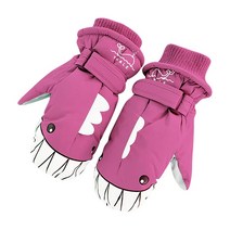 스노우보드엣징 Children Baby Boys And Girls Waterproof Snow Gloves Outdoor Warm Ski, [01] One Size, [02] Grey