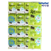 바다원 국산 완도 파래김 도시락김 4gx16봉 3묶음(48봉), 단품