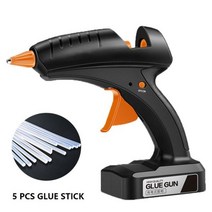 무선 핫멜트 글루건 충전식 리튬 배터리 전문 수리 도구 11mm 글루스틱 80W 12V, 세트 2, 1.80W - SET 2