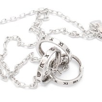 골드러쉬 N027 목걸이 링펜던트 실버색상 남녀공용 남자 악세사리