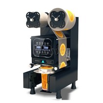 전기 거품 차 플라스틱 종이 컵 실러 상업용 자동 우유 씰링 기계