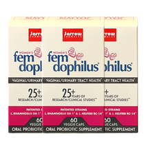 자로우 포뮬러스 3개세트 여성 펨 도피러스 50억 60캡슐 냉장보관용 Fem-Dophilus 5 BILLION 60 Capsules, 3개