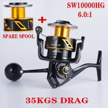 SW10000HG 회전 도태 롤 회전 롤 12BB 합금 롤 35kg 견인력 ⑥ 낚시 롤 (SW10000HG), SW10000HG 2 스풀