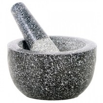 자연석 흑진주 빗금돌절구 요리 이유식 고급 마늘 다지기, 1개