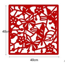 룸 디바이더 스크린 biombo 룸 파티션 홈 장식 파티션 4 개몫 pvc 벽 스티커 컷 아웃 홈 화면 접는 diy, 4pcs 레드, 협동사