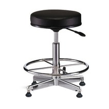 진찰용 작업용 조절링의자 병원 약국 진료용 의자, 밤색(고정형)