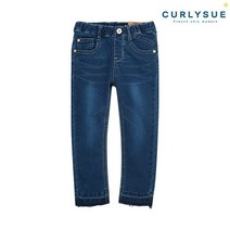 CURLYSUE 컬리수 올풀림장식 데님팬츠 COS1GADN02 봄