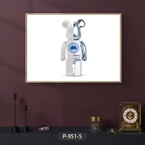 KAWS 카우스 베어브릭 팝아트 인테리어액자 대형, 04