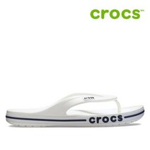 크록스 슬리퍼 41- 205393-126 Bayaband Flip White Navy