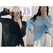 링크어패럴 셔링셔링한 여성 반팔티 포인트 티 오버핏 반팔 티셔츠