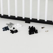 독톡 커스텀 울타리 전용 고정블럭/추가자석/조립버튼/볼트너트, 조립버튼(블랙) 1세트