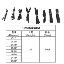 열수축비닐 투명포장지 선물포장비닐 280PCS 127PCS 560PCS 530PCS 튜브 방수 폴리올레핀 전기 랩 와이어 케이블 슬리브 테이프 Tubo 소매 튜브40mm1m 7색, 07 8m a lot, 한개옵션1