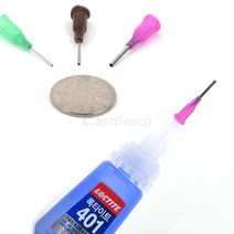 순간접착제 메탈노즐 1개입 대중소 주사기 록타이트401 순접 금속 에칭 모형 프라모델 건담, 순간접착제 메탈노즐 21G 소형 그린, 1개