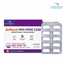 파마젠[USA] 버퍼드 비타민C 1100mg (4개월분), 120캡슐X2개, 2개