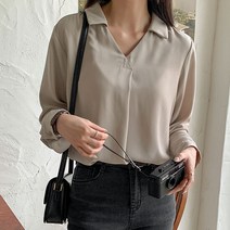 원더링 카라 블라우스 61441 빅사이즈 여성의류