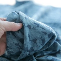 110소폭 면20수 데님쟈가드원단 카모플라주 2컬러 몽글몽글한무늬, 네이비