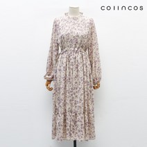 [코인코즈] 쉬폰 플라워 패턴 파스텔 윈터 원피스 (IY1WOC110)