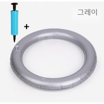 출산운동 허리교정 및 코어운동 짐볼의자 짐볼 받침대, 그레이+공기펌프