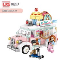 loz 중국호환블럭 미니 바이킹 회전목마 놀이공원 바이킹 관람차 건물, 1738/디저트카
