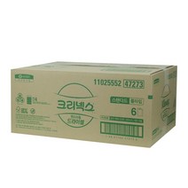 크리넥스 드라이셀 스탠다드 R160 도톰한 롤핸드타올 47273, 1롤, 6개