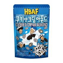 HBAF 바프 쿠키앤크림 아몬드 120g, 20개