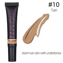 컨실러 다크서클 타투 흉터 컨실러 langmanni 2019 페이스 크림 풀 커버 10ml 아이 다크 서클 크림 메이크업 여드름 컨투어 팔레트 베이스 코스메틱, 10