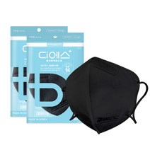 대성메딕 디에스 KF94마스크 대형 50매 새부리형 성인용, 블랙, 100매