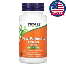 나우푸드 쏘팔메토 SawPalmetto 320mg 호박씨오일 90식물성캡슐, 1개, 90정