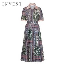 인베스트 인베스트 오리엔탈나염벨티드원피스_VKM1OP4751