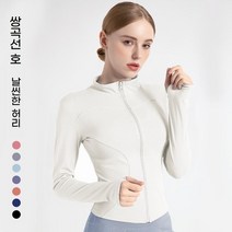 여성야외 요가복 긴팔 골프 스포츠 웨어 상의 자켓
