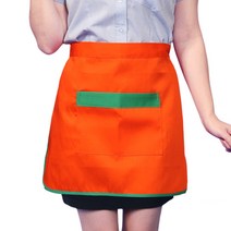 화방 식당 서빙 패스트푸드 허리 앞치마 AE18, FREE, AE18 빨강+곤색줄