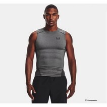 [언더아머 본사]남성 HeatGear 아머 슬리브리스 1361522-090