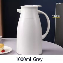 보온보냉 쉐이크 차량용 대용량 텀블러 리유저블컵 1l1.6l1.9l 대용량 보온 냄비 보온병 주전자 커피 차 진공 플라스크 유리 라이너 보온병 병, 회색 1리터