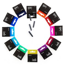 153 네오 만년필 리필카트리지 5개입 12가지색상 칼라만년핀, 블랙