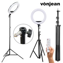 본젠 KL-180 대형 LED 링라이트 18인치 + 촬영용 스탠드 SET [스튜디오 조명 라이트 유튜브 1인방송 개인방송 등], KL-180 링라이트+LT-338P 스탠드 SET
