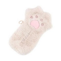 아뜰라임 귀여운 고양이발 동물 캐릭터 인형 필통 베이지 1개