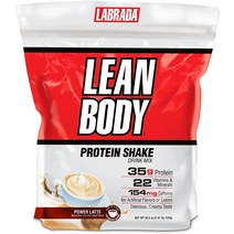 라브라다뉴트리션 린바디 lean body 프로틴 쉐이크 단백질 파우더 커피맛 1120g, 파워라떼, 2.47파운드(1팩)