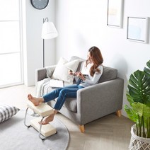 블리스 다용도 책상 사무실 다리거치대 의자 2단 발받침대, 베이지(+발지압기)