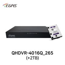 이지피스 QHDVR-4016Q_265(+2TB) AHD 400만화소 CCTV 16채널 하이브리드 DVR 녹화기