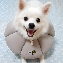말썽쟁이여름 강아지 고양이 애견 긁음방지 깔대기 넥쿠션 목보호대 중성화 깔때기 목 쿠션 천 넥카라, 핑크, M